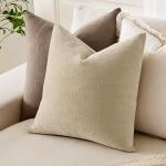 MIULEE Set of 2 Soft Chenille Pillow Covers 18x18