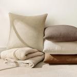 MIULEE Set of 2 Soft Chenille Pillow Covers 18x18
