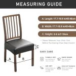 Waterproof Dining Chair Seat Covers - Set of 6