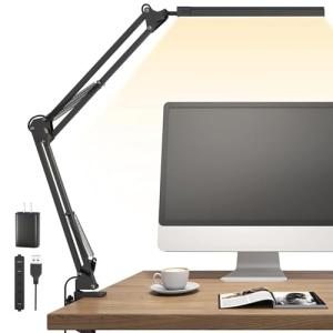 TROPICALTREE Adjustable LED Desk Lamp with USB