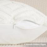 Plush Faux Fur Throw Pillow Covers 18x18 - Set of 2