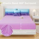 Purple Tie Dye Twin Bedding Set for Girls