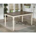 Whitesburg Cottage Dining Table for 6, Brown/White