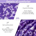 Purple Tie Dye Twin Bedding Set for Girls