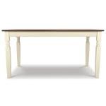 Whitesburg Cottage Dining Table for 6, Brown/White