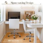 Stylish Adjustable White Mid-Back Office Chair