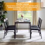 VECELO Compact Kitchen Table Set with 4 Chairs