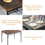 VECELO Compact Kitchen Table Set with 4 Chairs