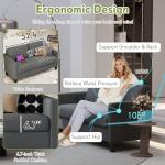 Cozy Grey Loveseat Sofa for Small Spaces