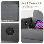 Cozy Grey Loveseat Sofa for Small Spaces