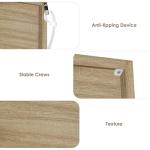 82" Tall 7-Tier Open Bookshelf in Light Oak