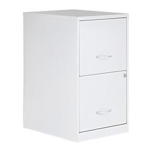 Lorell White 2-Drawer File Cabinet 14.2"x18"x24.5