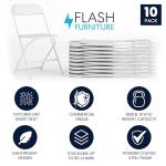 Flash Furniture Hercules Series Stackable Folding Chairs Set