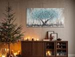 Teal Blue Tree of Life Canvas Wall Art