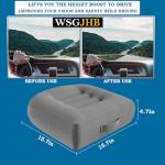 Grey Booster Seat Cushion for Cars and Chairs