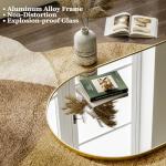 Gold Arched Full Length Leaning Mirror 64"x21