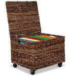 BIRDROCK HOME Rolling File Cabinet with Wheels