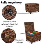 BIRDROCK HOME Rolling File Cabinet with Wheels