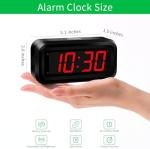 LED Digital Wall Clock with Adjustable Brightness
