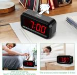 LED Digital Wall Clock with Adjustable Brightness
