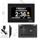 Extra Large Digital Alarm Clock with Calendar