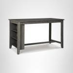 Caitbrook Rustic Counter Height Dining Table - Dark Gray
