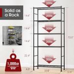 5-Tier Heavy Duty Metal Storage Shelves