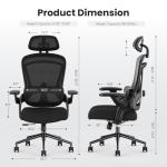 Ergonomic Mesh Office Chair with Adjustable Headrest