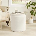 Set of 2 Royal Windsor Boucle Round Ottomans