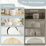 Set of 2 Royal Windsor Boucle Round Ottomans