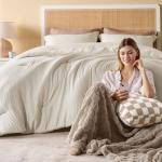 5-Piece Queen Comforter Set with Throw Blanket