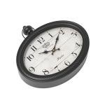 Retro Oval Black Wall Clock for Home Decor