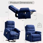 Louvixa Power Lift Recliner with Heat and Massage