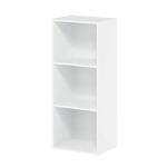 Furinno Luder 3-Tier White Bookcase