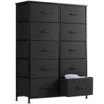 Tall 10-Drawer Dresser with Fabric Bins