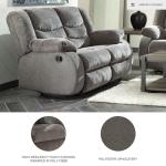 Tulen Modern Dark Gray Reclining Loveseat