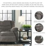 Tulen Modern Dark Gray Reclining Loveseat
