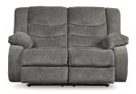 Tulen Modern Dark Gray Reclining Loveseat