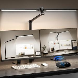 JELIMOV LED Desk Lamp with Remote Control
