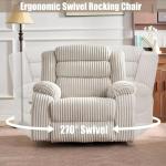 Power Swivel Rocker Recliner Chair with Massage