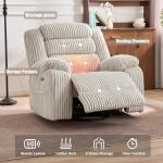 Power Swivel Rocker Recliner Chair with Massage