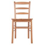 Light Oak Ladder Back Chairs - Set of 2