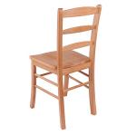 Light Oak Ladder Back Chairs - Set of 2