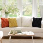 Rust Faux Fur Throw Pillow Covers - Set of 2