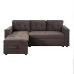 Naomi Home L-Shaped Sleeper Sofa with USB Ports