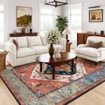 Boho Non-Slip Large Area Rug 9x12
