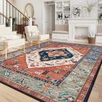 Boho Non-Slip Large Area Rug 9x12