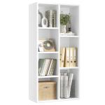 7-Shelf Bookcase and Cube Organizer in White