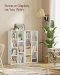7-Shelf Bookcase and Cube Organizer in White