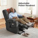 Large Dual Motor Power Lift Recliner Chair